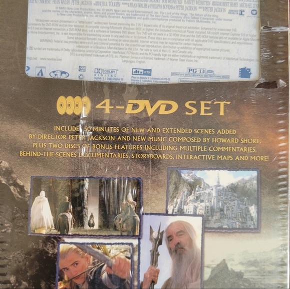 The Lord of The Rings Return of the King Wide-screen 4 Disc set Special extended - Picture 6 of 7